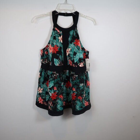 Catherines Plus Size Floral Swimsuit Top 16W - Picture 5 of 7